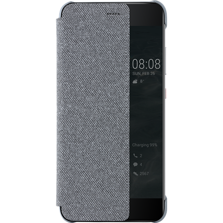 Etui folio gris clair et noir Huawei pour P10