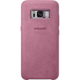 Coque rigide Samsung EF-XG950AP en Alcantara Rose pour Galaxy S8 G950
