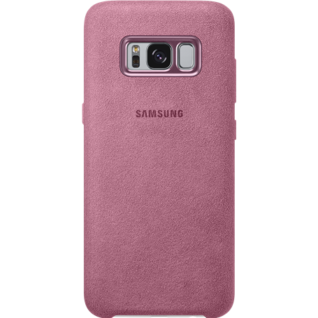 Coque rigide Samsung EF-XG950AP en Alcantara Rose pour Galaxy S8 G950