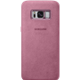Coque rigide Samsung EF-XG955AP en Alcantara Rose pour Galaxy S8 + G95
