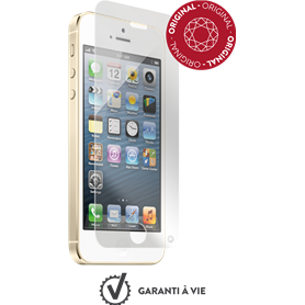 Protège écran iPhone 5/5S/SE Plat Original - Garanti à vie Force Glass
