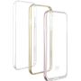 Lot de 3 bumpers Colorblock rose, doré et blanc pour iPhone 6/6S/7/8