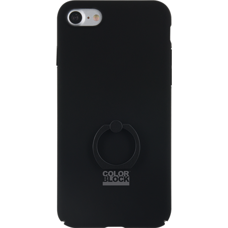 Coque rigide avec bague intégrée Colorblock noire pour iPhone 6/6S/7/8