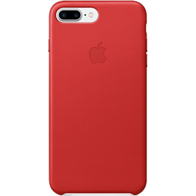 Coque Apple en cuir rouge pour iPhone 7 Plus/8 Plus