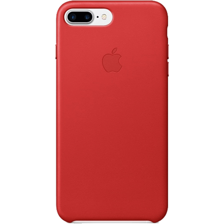 Coque Apple en cuir rouge pour iPhone 7 Plus/8 Plus