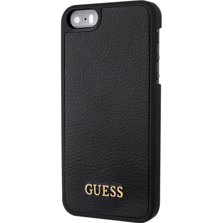 Coque rigide Guess Iridescent noire pour iPhone 5/5S/SE