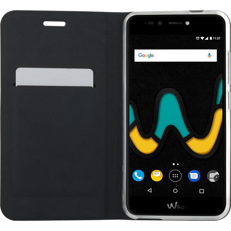 Image secondaire de Etui folio noir pour Wiko U Pulse
