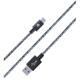 Câble Tissé USB A/USB C 2m Noir - 3A Bigben
