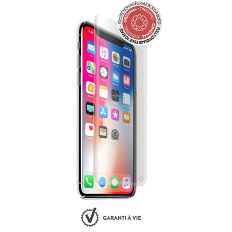 Protège-écran en verre trempé Force Glass incurvé pour iPhone X avec k