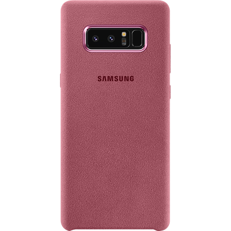 Coque rigide Samsung EF-XN950AP en Alcantara rose pour Galaxy Note8 N9