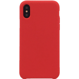 Coque Silicone SoftTouch Rouge pour iPhone X/XS Bigben