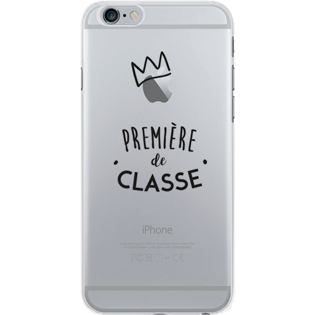 Coque semi-rigide transparente Première de la classe pour iPhone 6/6S/