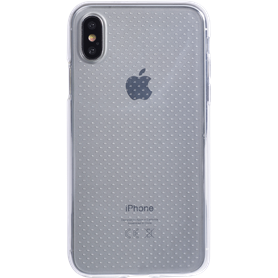 Coque souple transparente Dots pour iPhone X/XS
