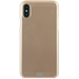 Coque rigide perforée dorée Colorblock pour iPhone X/XS