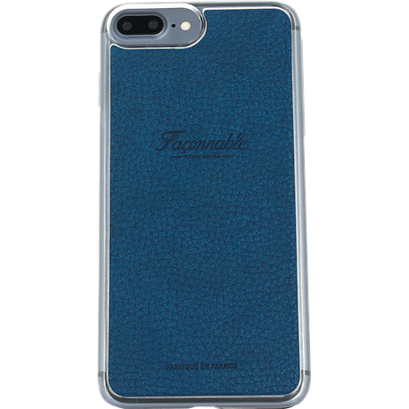 Coque rigide Façonnable bleue pour iPhone 6 Plus/6S Plus/7 Plus/8 Plus