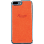 Coque rigide Façonnable orange pour iPhone 6 Plus/6S Plus/7 Plus/8 Plu