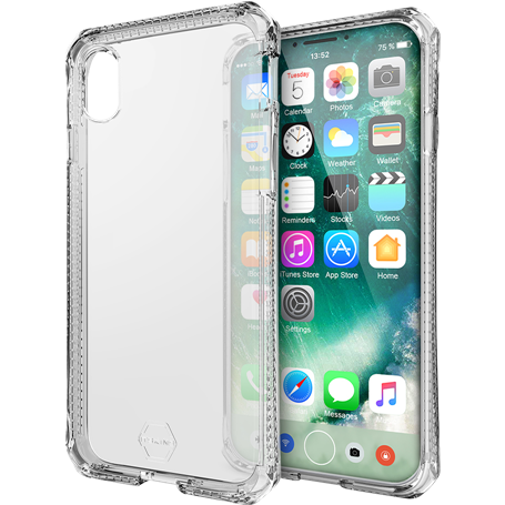 Coque Renforcée iPhone X/XS Spectrum Clear Transparente Itskins