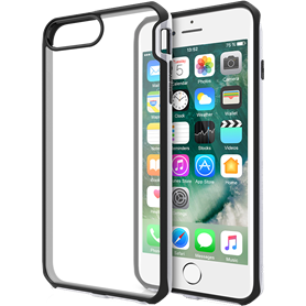 Coque rigide Itskins Venum contour noir et argentée pour iPhone SE (20