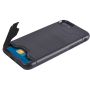 Coque rigide Colorblock noire avec porte-cartes pour iPhone SE (2020)/