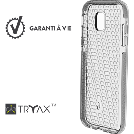 Coque Renforcée Samsung G J3 2017 LIFE Contour Argent - Garantie à vie