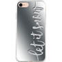 Coque rigide effet miroir et pailletée Let it snow pour iPhone SE (202