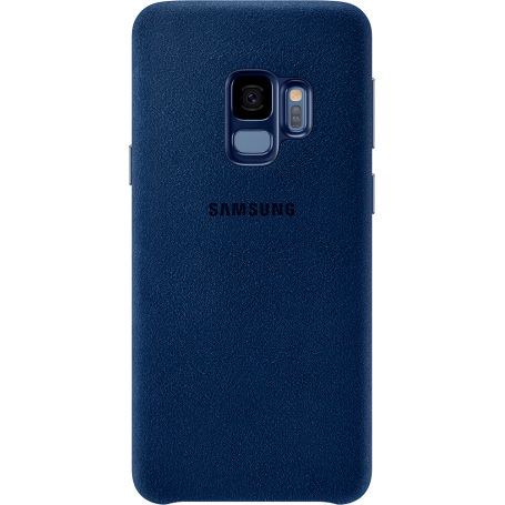 Coque rigide Samsung EF-XG960AL en Alcantara bleue pour Galaxy S9 G960