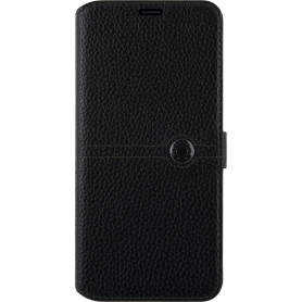Etui folio Faconnable noir pour Samsung Galaxy S9+ G965