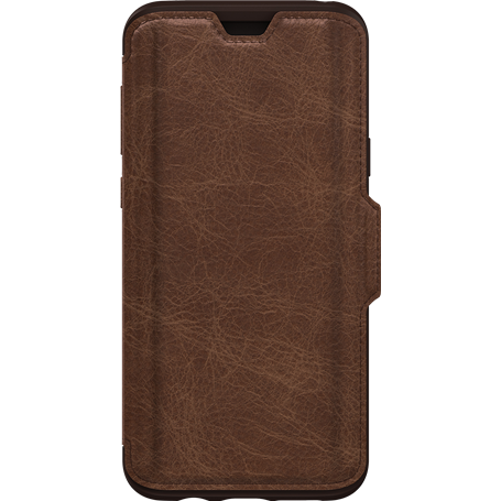 Etui folio Strada Otterbox en cuir marron pour Samsung Galaxy S9+ G965