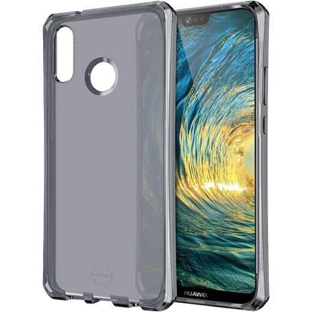 Coque semi-rigide Itskins Spectrum noire translucide pour Huawei P20 L