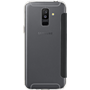 Etui folio noir pour Samsung Galaxy A6+ A605 2018