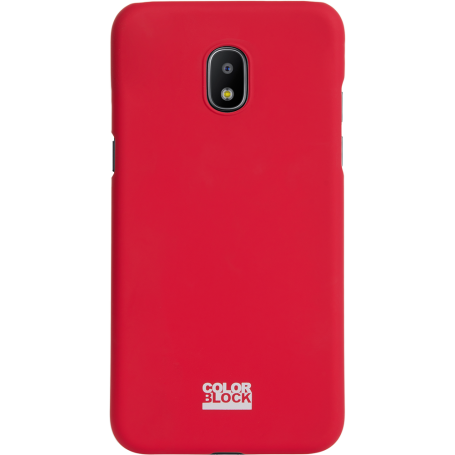 Coque rigide rouge Colorblock pour Samsung Galaxy J2 J250 2018