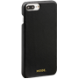 Coque rigide London Mode en cuir noir pour iPhone 6 Plus/6S Plus/7 Plu