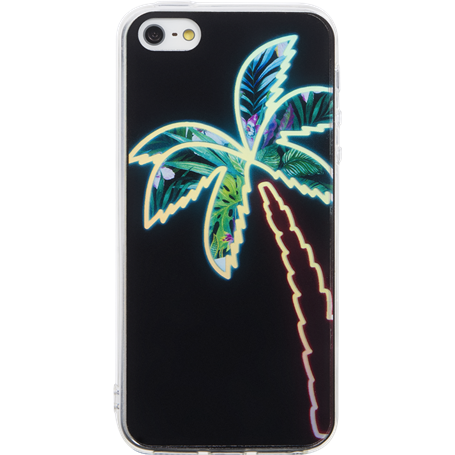 Coque souple noire holographique Palm pour iPhone 5/5S/SE