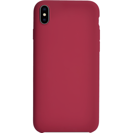 Coque rigide finition soft touch rouge pour iPhone XS Max