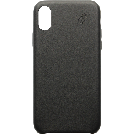 Coque en Cuir Noir pour Apple iPhone XR Beetlecase