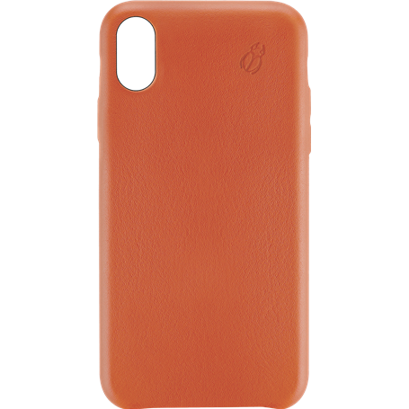 Coque en Cuir Orange pour Apple iPhone XR Beetlecase