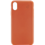 Coque en Cuir Orange pour Apple iPhone XR Beetlecase