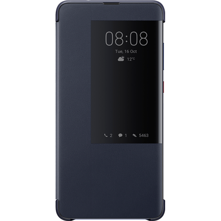 Etui folio Huawei bleu gris pour Mate 20