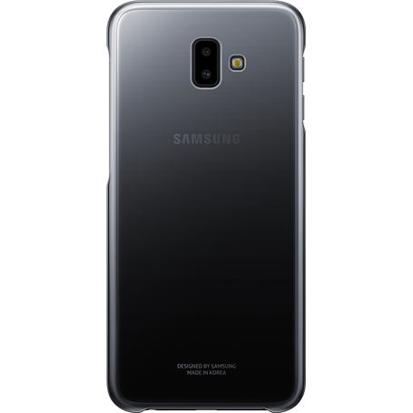 Coque rigide Evolution Samsung noire et transparente pour Galaxy J6+ J