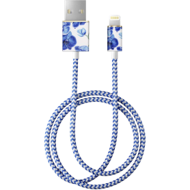 Câble USB A/Lightning 1m Baby Blue Orchid Ideal Of Sweden