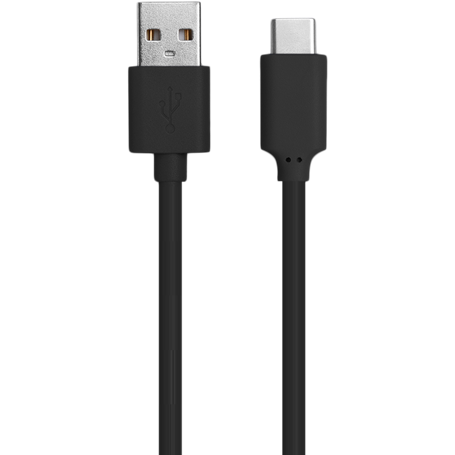 Câble USB A/USB C 1m 3A Noir WOW