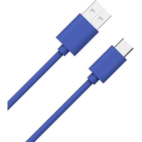 Câble USB A/USB C 1m 3A Bleu WOW