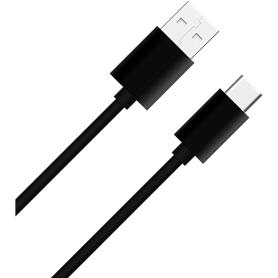 Câble USB A/USB C 2m 3A Noir WOW