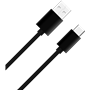 Câble USB A/USB C 2m 3A Noir WOW