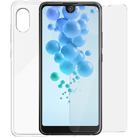 Pack protection transparent avec coque et protège-écran pour Wiko View