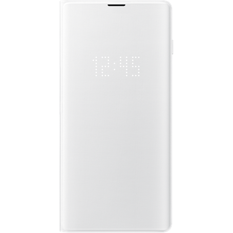 Etui folio LED View Cover Samsung EF-NG973PW blanc pour Galaxy S10 G97