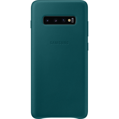 Coque rigide en cuir vert Samsung EF-VG975LG pour Galaxy S10+ G975