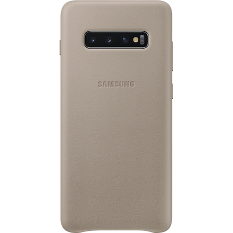 Coque en Cuir pour Samsung G S10 Plus Grise Samsung