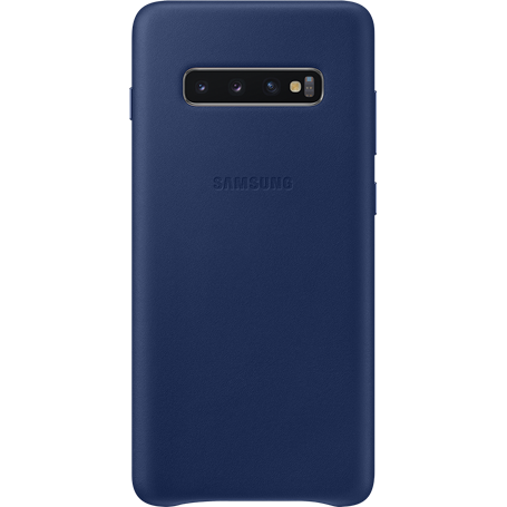 Coque en Cuir pour Samsung G S10 Plus Bleue marine Samsung