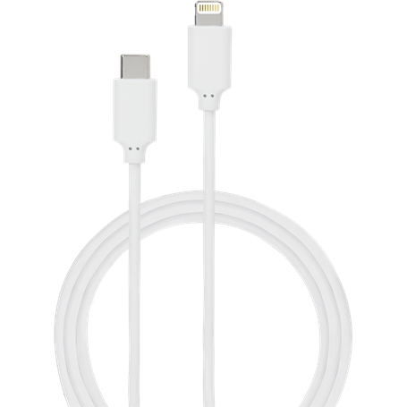 Câble USB C/Lightning 2m Blanc - 3A Bigben